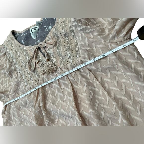 One‎ September Blush Long Sleeve Anwen Peasant Dress- S - Picture 8 of 10